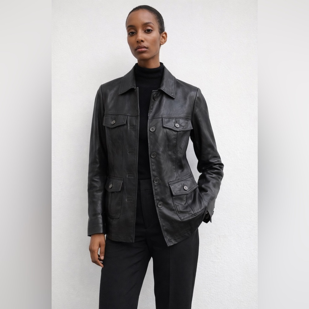 Danier Black Leather Jacket